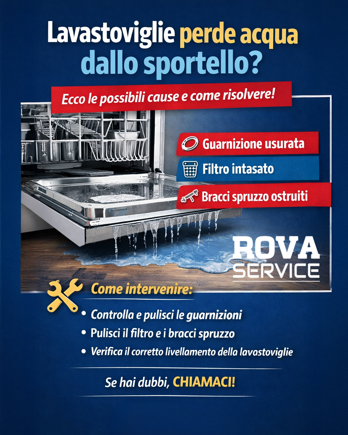 Lavastoviglie Perde Acqua Dallo Sportello